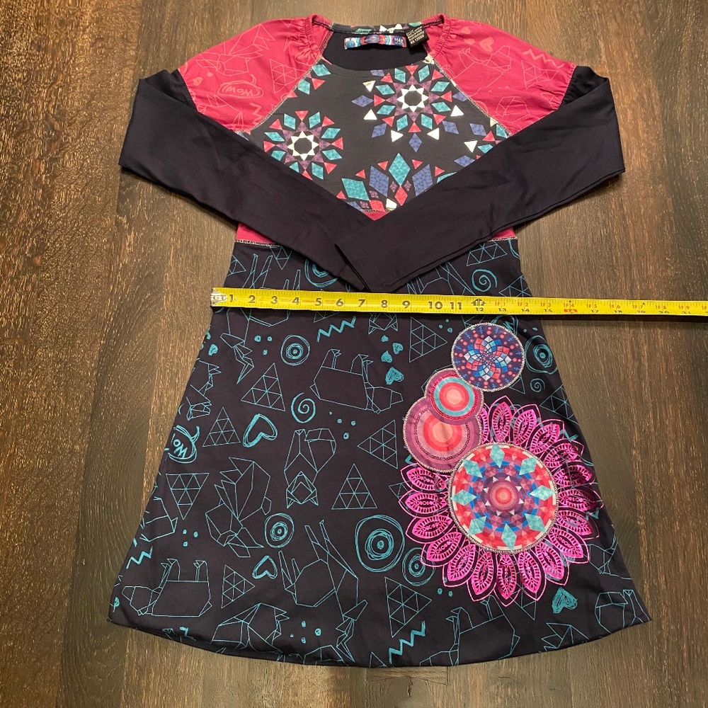 Desigual children's size 11/12 long sleeve dress